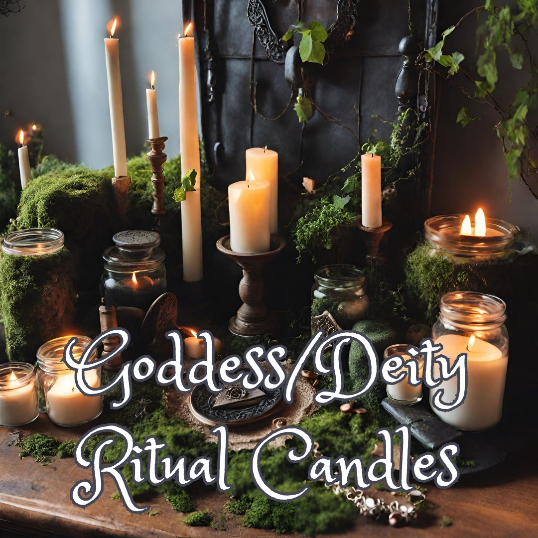 🌙✨ Goddess/Deity Ritual Candles ✨🔮