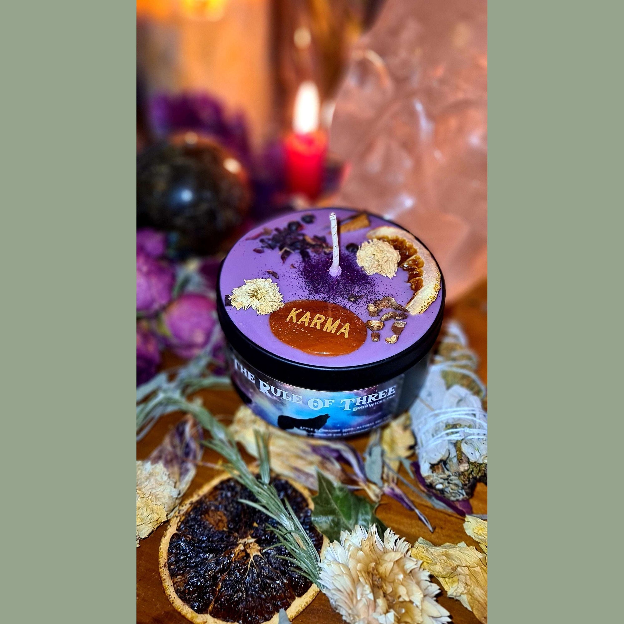 Boho Wicks Intention Candles