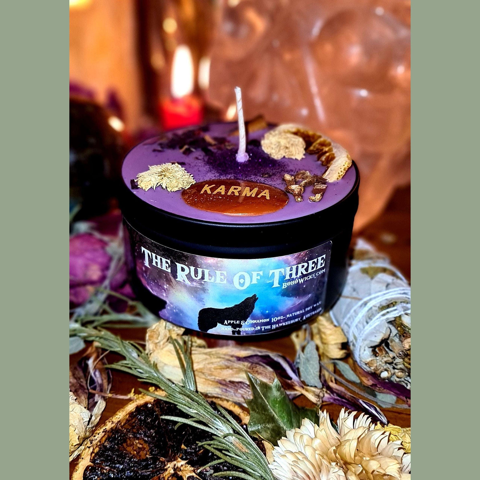 Boho Wicks Intention Candles