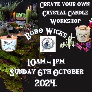 🕯️ Crystal Candle Making Workshop 🕯️