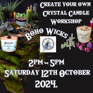 🕯️ Crystal Candle Making Workshop 🕯️