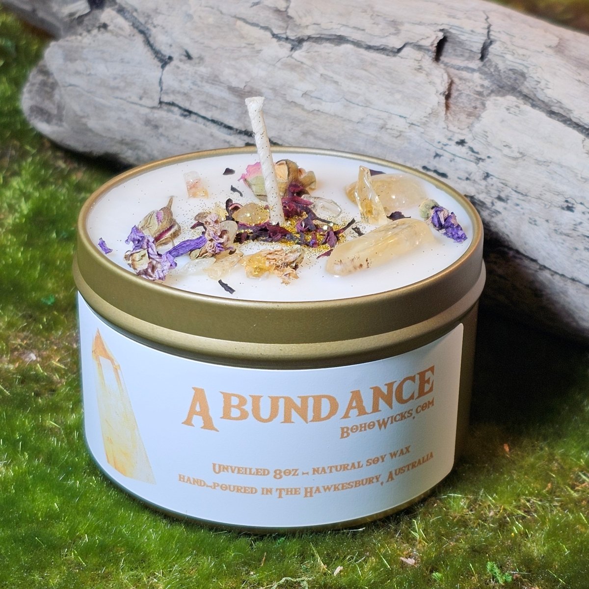 Abundance - Candles with 8oz | Boho Wicks