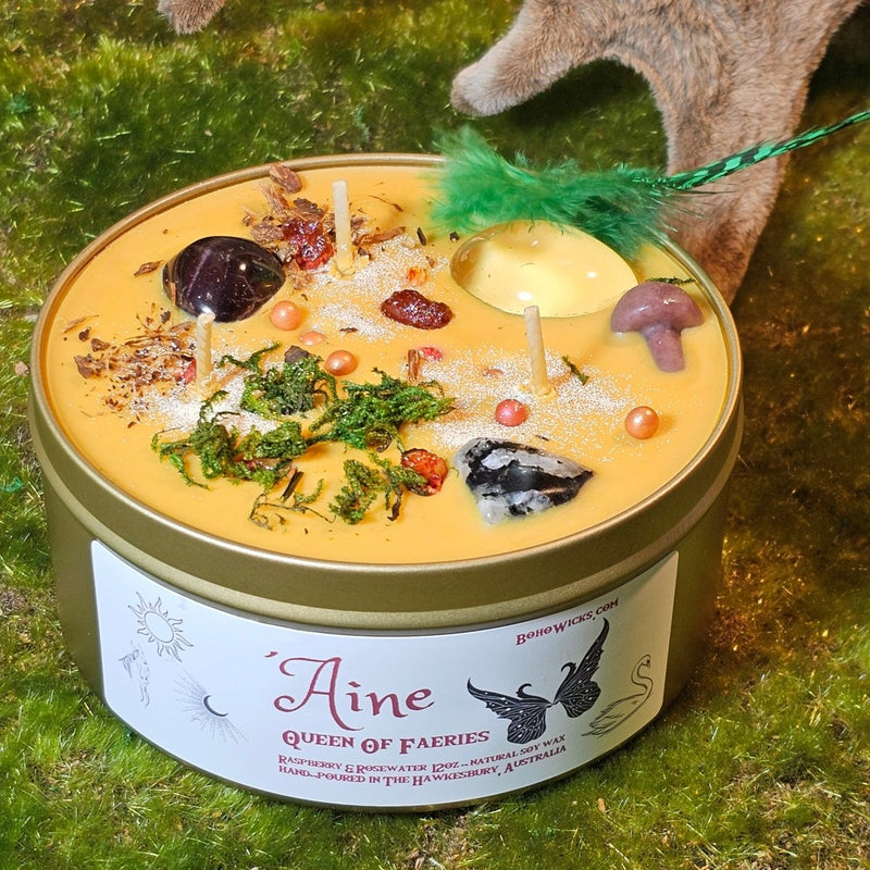 Áine Queen of The Faeries - Goddess of Summer - Candles with | Boho Wicks