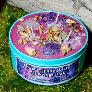 Angelic Tranquility & Love Ritual - Candles with 12oz | Boho Wicks