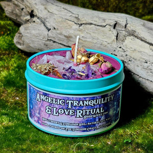 Angelic Tranquility & Love Ritual - Candles with 8oz Tiffany blue | Boho Wicks