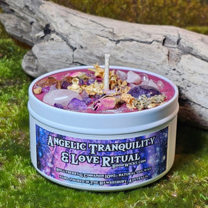 Angelic Tranquility & Love Ritual - Candles with 12oz | Boho Wicks