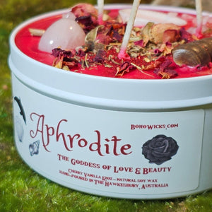 Aphrodite The Goddess of Love & Beauty - Candles with 12oz | Boho Wicks