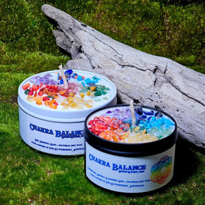 Chakra Balance - Candles with 10oz Black | Boho Wicks