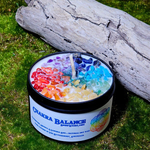 Chakra Balance - Candles with 10oz Black | Boho Wicks