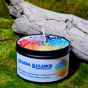 Chakra Balance - Candles with 10oz Black | Boho Wicks