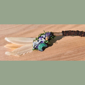 Forest Spell Wand - Crystals with | Boho Wicks