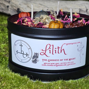 Lilith Goddess of the Night - Candles with | Boho Wicks