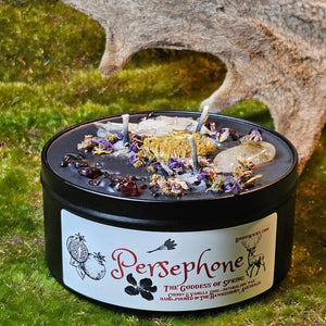 Persephone Queen of the Underworld and The Goddess of Spring - Candles with | Boho Wicks