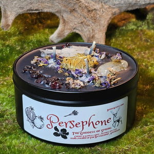 Persephone Queen of the Underworld and The Goddess of Spring - Candles with | Boho Wicks