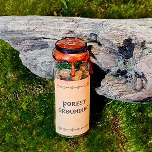 Forest Grounding Spell Jar