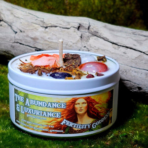 The Abundance & Luxuriance Fertility Goddess - Candles with 10oz | Boho Wicks