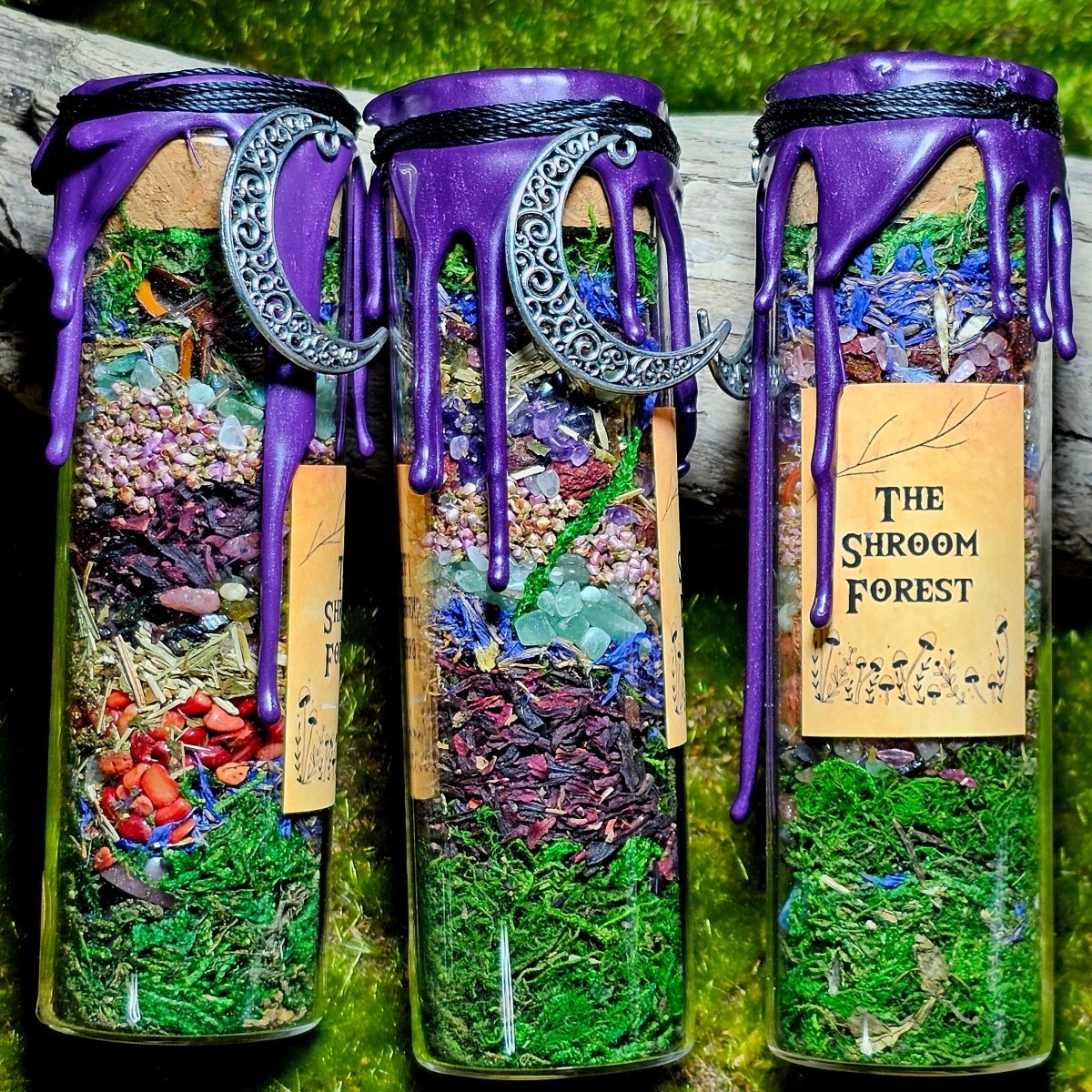 The Shroom Forest - Spell jars with Triquetra Forest (Harmony and Self - Love) | Boho Wicks