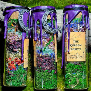 The Shroom Forest - Spell jars with Triquetra Forest (Harmony and Self - Love) | Boho Wicks