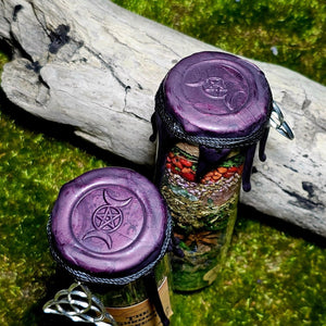 The Shroom Forest - Spell jars with Blessed Be Grove (Amazonite) (Growth and Spiritual Clarity) | Boho Wicks