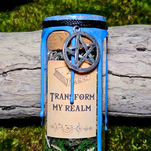 Transform My Realm Spell Jar - Spell jars with Bat | Boho Wicks