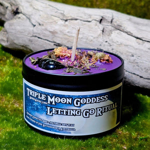 Triple Moon Goddess Letting Go Ritual - Candles with 8oz | Boho Wicks